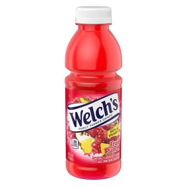 Welch's Fruit Punch PET Bottle Drink 16 fl. oz. Bottle, PK12, Welchs, Mfr#: WPD30197